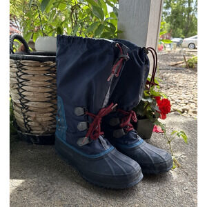 Sorel Snow Boots Women's 10 Freestyle Waterproof Mid Calf Duck W/ Felt Liner 90s